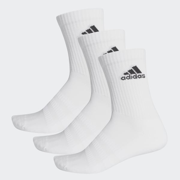 adidas Cushioned Crew Socks 3 Pairs - White | adidas