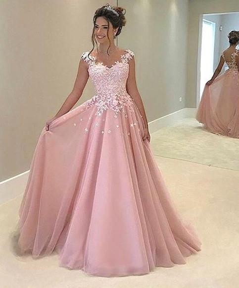 2017 pink prom dresses party gowns banquet dresses – BBtrendi