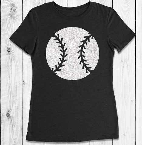 White Glitter Baseball Shirts, Hoodies, Tank Tops – Hearts and Fla