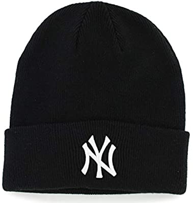 Amazon.com : '47 New York Yankees Black Beanie Hat - MLB NY Cuffed .