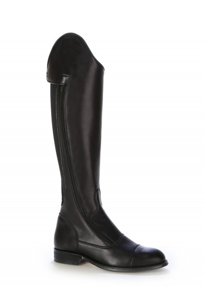 Black leather dressage boot for horse riding Black leather horse .