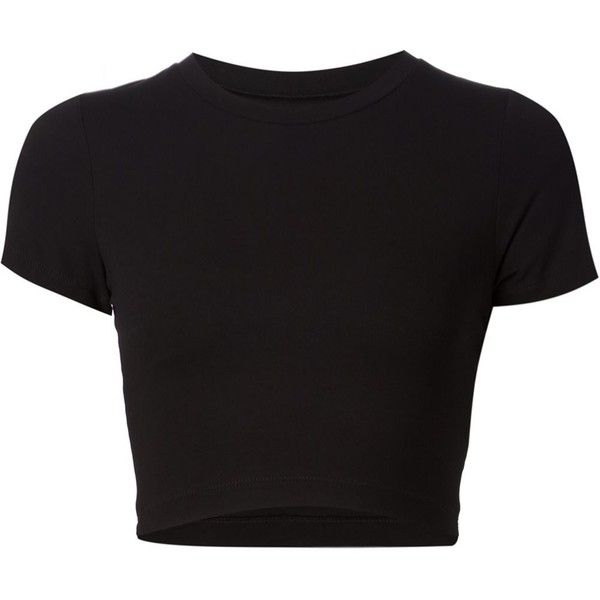 Getting Back To Square One cropped T-shirt ($120) ❤ liked on .
