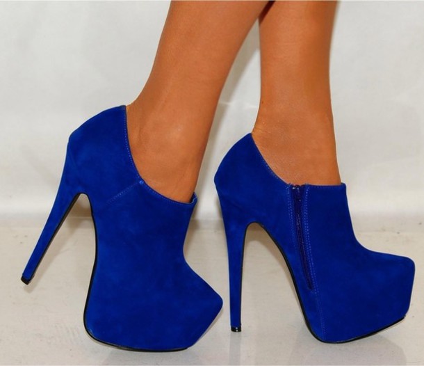 blue high heels 01054538 | The Cute Styl