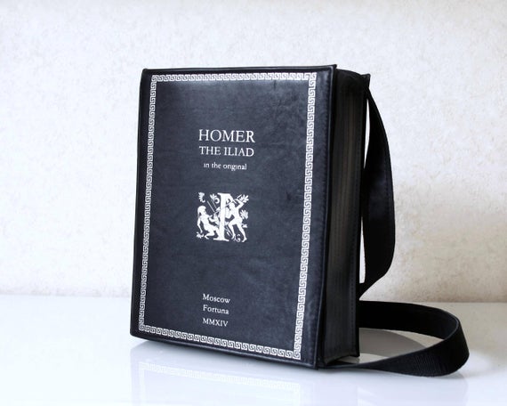 The Iliad Book Bag Homer Leather Book Bag | Et