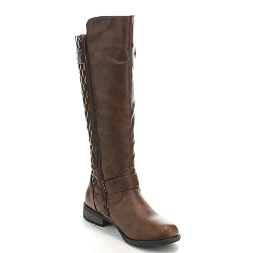 Women's Brown Riding Boots: Amazon.c