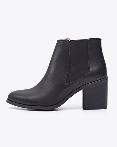 Women's Heeled Chelsea Boot Black | Ethically Made | Niso