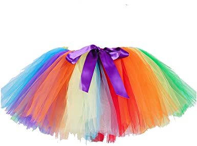 Amazon.com: Women Rainbow Tutu Skirts Carnival Party Fluffy Tutus .