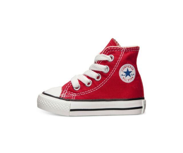 Infant Baby Converse All Star C/t Hi Top Sneaker Unisex Red 7j232 .