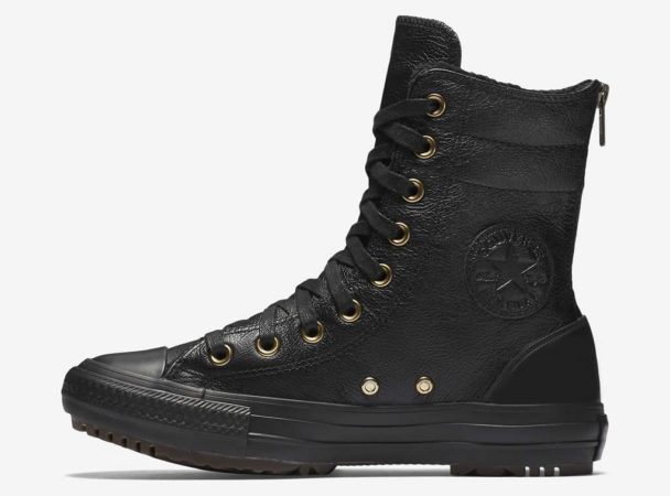 Chuck Taylor All Star Leather and Faux Fur Boot By Conver