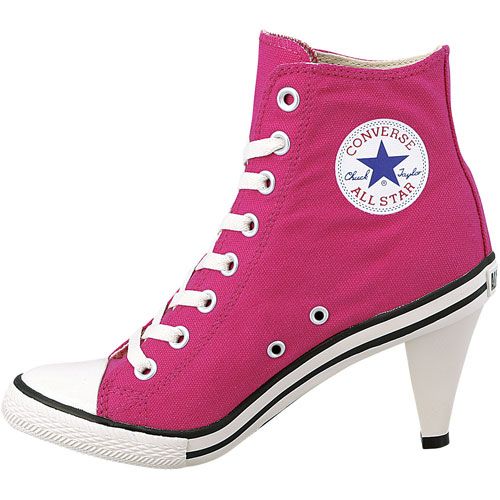 High heel Converse. (With images) | Converse heels, Converse high .