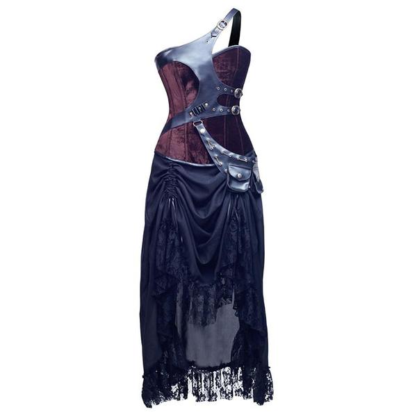Mercurial Assassin Corset Dress – Violet Vix