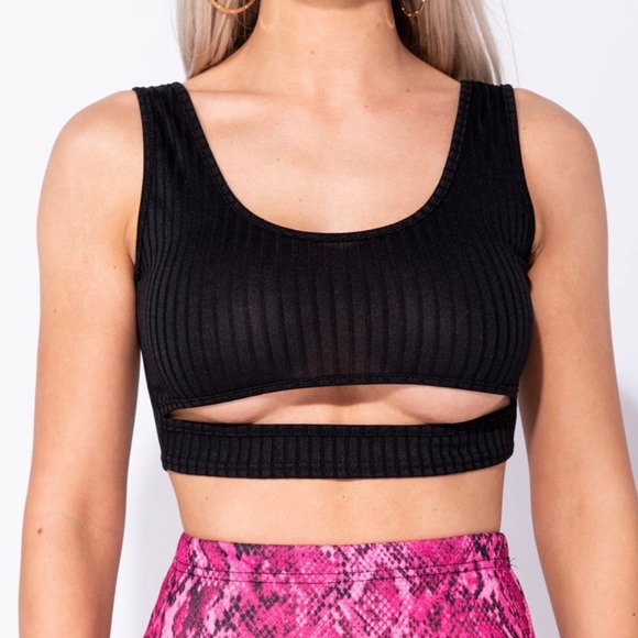 Tops | Under Boob Exposed Cropped Top Brand New With Tag | Poshma