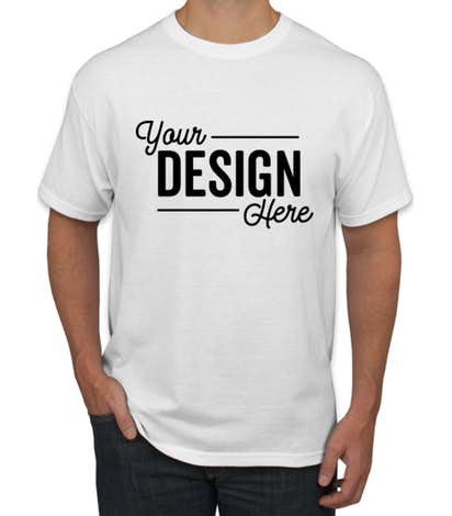 Custom Hanes EcoSmart® 50/50 T-shirt - Design Short Sleeve T .