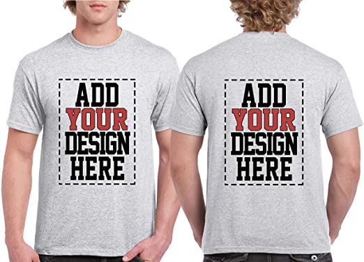 Amazon.com: Custom 2 Sided T-Shirts - Design Your OWN Shirt .