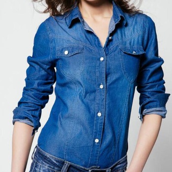 Denim Jackets For Women Lady Jeans Shirts - Buy Colored Denim .