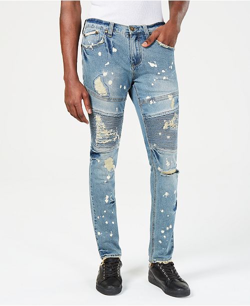 Heritage America Mens Slim-Fit Distressed Jeans & Reviews - Jeans .