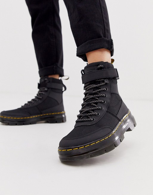 Dr Martens Combs Tech utility ankle boots in black | AS