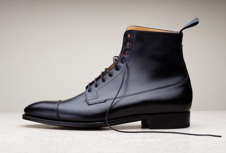 Handmade men black leather boots, dress boots for men, men ankle .