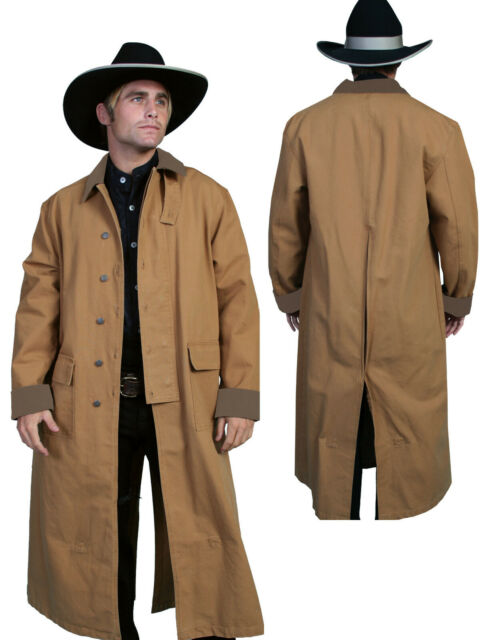 Scully RangeWear Men's 100% Cotton Long Overcoat Duster Coat RW107 .
