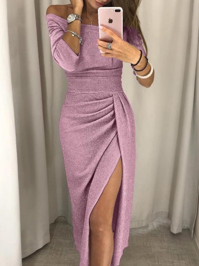 Sexy Off Shoulder Sparkling Bodycon Cocktail Evening Dresses .