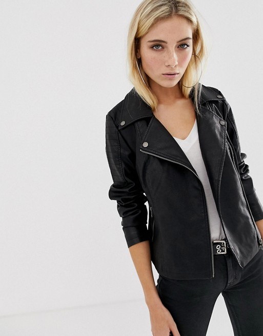 Noisy May faux leather jacket | AS