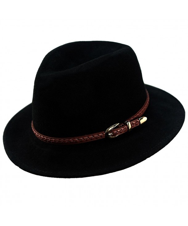 Wool Fedora Hat Women's Felt Panama Crushable Vintage Style With .