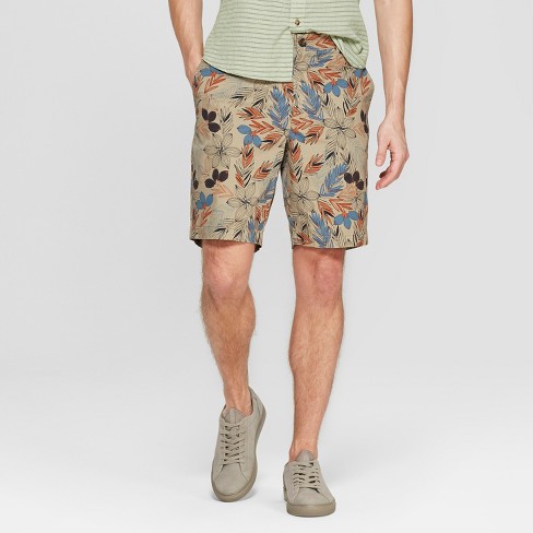Men's 9" Floral Chino Shorts - Goodfellow & Co™ Bengal Ginger 34 .
