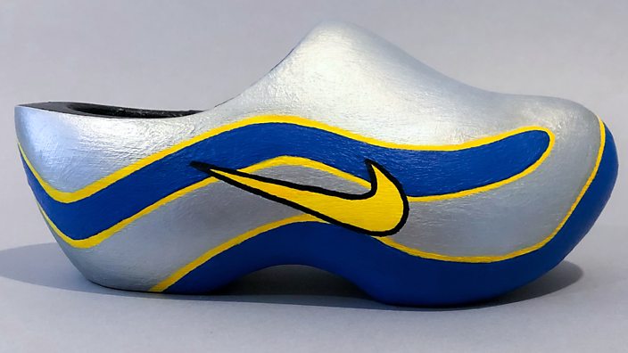 This artist is turning clogs into iconic football boots - BBC Thr