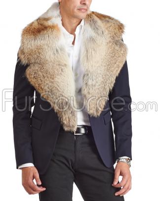 Men's Coyote Fur Collar: FurSource.c