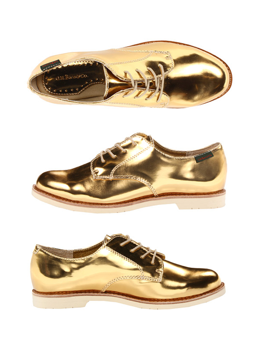 Metallic Gold Oxfords / Also available in silver | Gold dress .