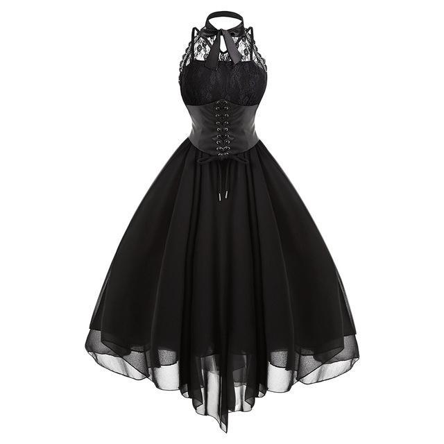 Vintage Gothic Dress – Solid Emper