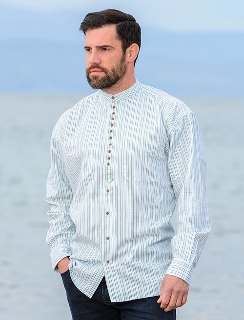 Grandfather Shirts From Weavers Of Ireland [Free Express Shippin