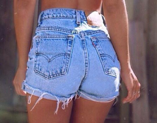 Mystery DISTRESSED High Waisted Shorts / Sexy Denim Jean Short For .