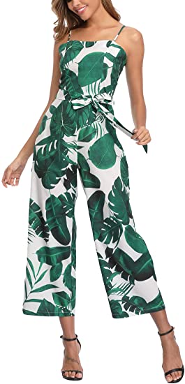 Amazon.com: Summer Jumpsuits for Women Hawaiian Sleeveless .