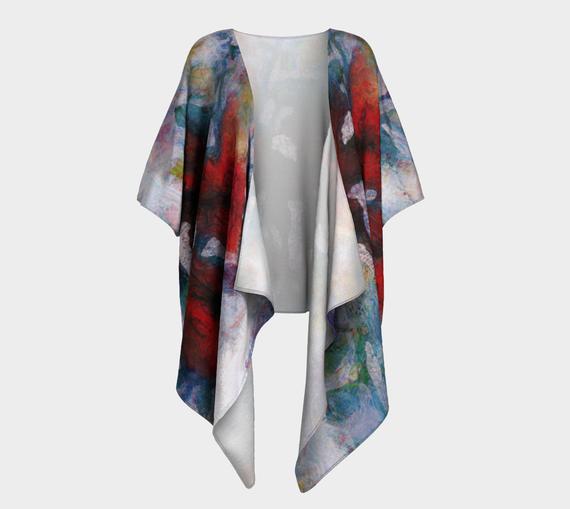 Buds N Roses Draped Kimono Jacket Floral Jackets for Women | Et