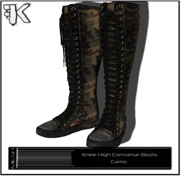 Second Life Marketplace - FK! - Knee High Chuck Boots (Cam