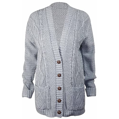 Grey Knit Cardigan: Amazon.c