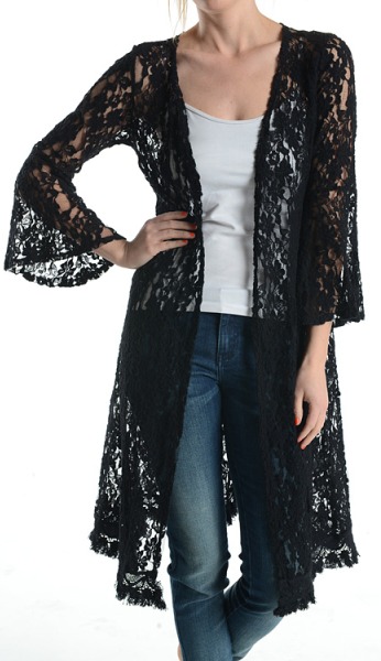 Black Lace Cardigan | WardrobeMag.c