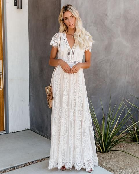 NEW ARRIVALS – Page 7 – VICI in 2020 | White lace maxi dress .