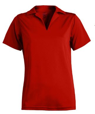Ladies Cafe Moisture Management Snag Resistant Polo Shirt .