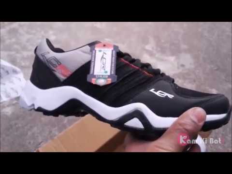 Lancer Men's Black & Red Lace-up Running Shoes Review - YouTu