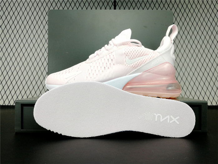 2018 Latest Nike Air Max 270 Real Womens Running Shoes Pink Whi