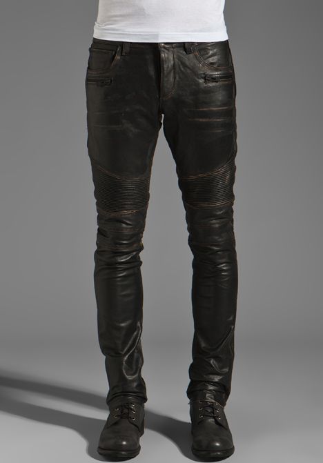 ROGUE Leather Pants in Black | Mens leather pan