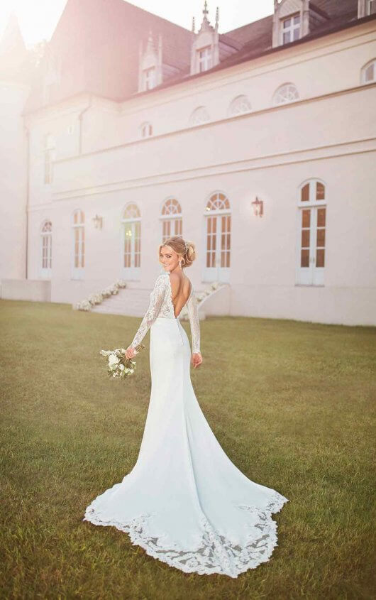 Long-Sleeved Wedding Dress with Train - Stella York Wedding Dress
