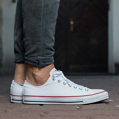 Mens Converse Shoes White All Star Chuck Taylor LOW Top OX Optical .