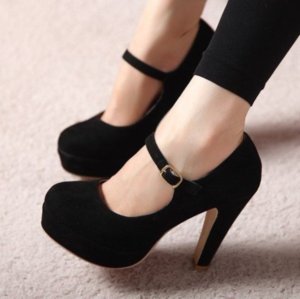 shoes, mary jane, heels, black, beautiful, mary, jane, black suede .