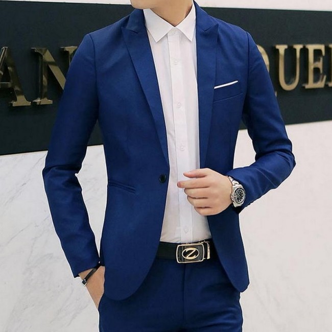 Men Blazers Brand 2018 Korean Style Men's Blazers and Jacket Slim .