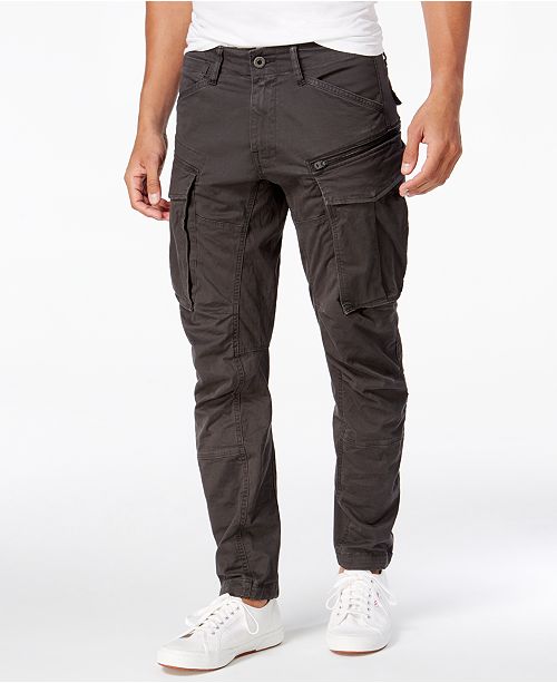 G-Star Raw Men's Rovic 3D Straight Tapered Fit Cargo Pants .
