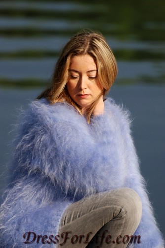 Fuzzy mohair sweater | Handmade by and can be ordered at dre .