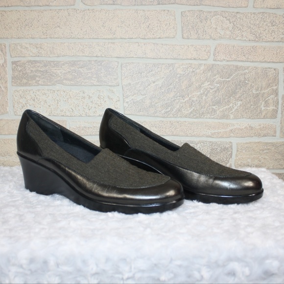 Munro Shoes | New American Walking Wedge Black 95n | Poshma